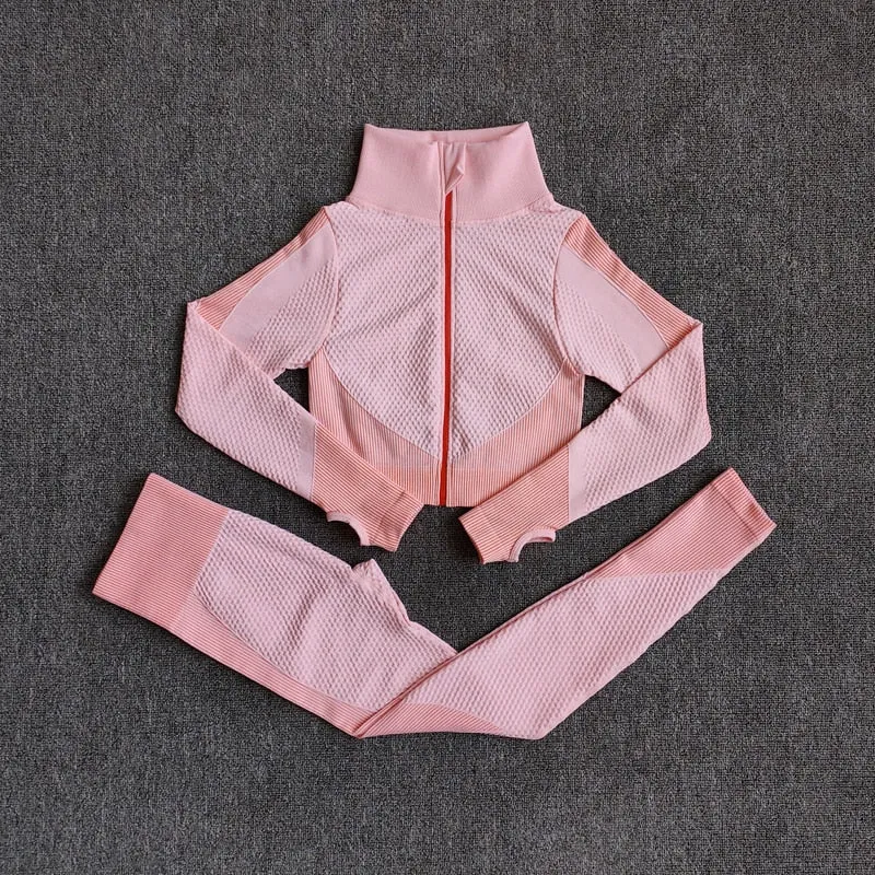 Ajax Long Sleeve Yoga Top Legging Set