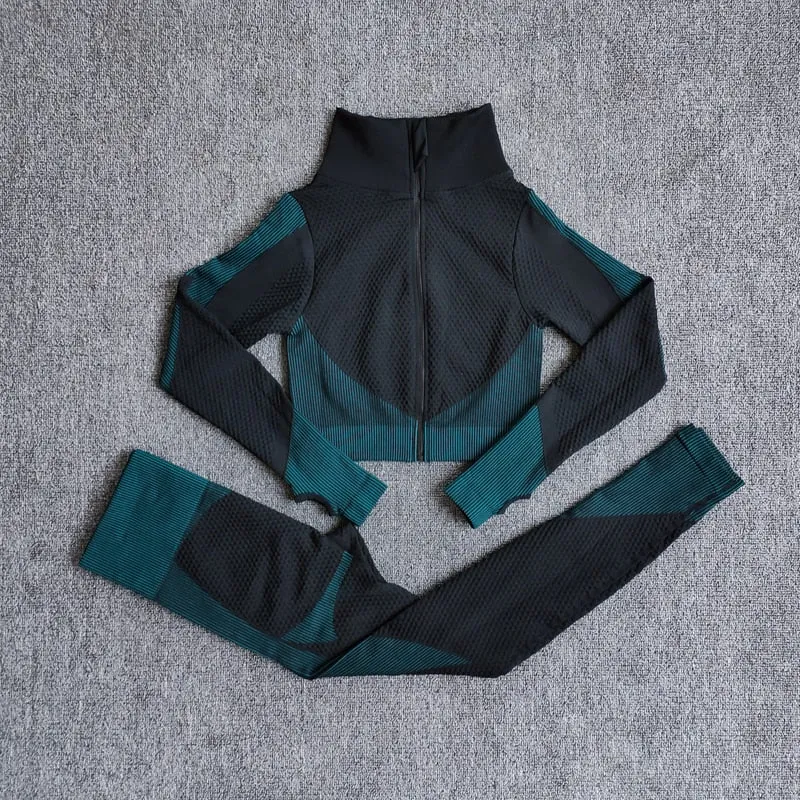 Ajax Long Sleeve Yoga Top Legging Set