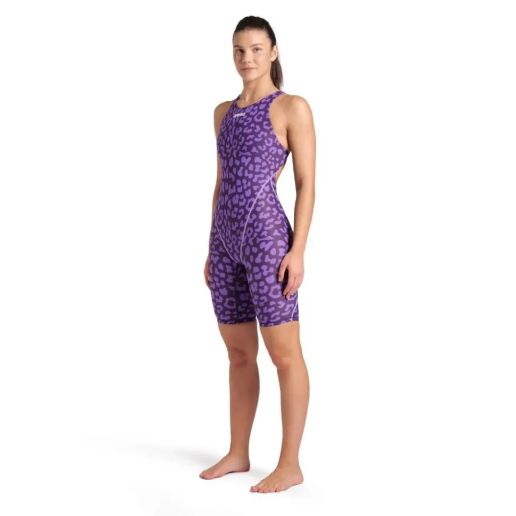 Arena ST Next Open Back Leopard Skin Violet