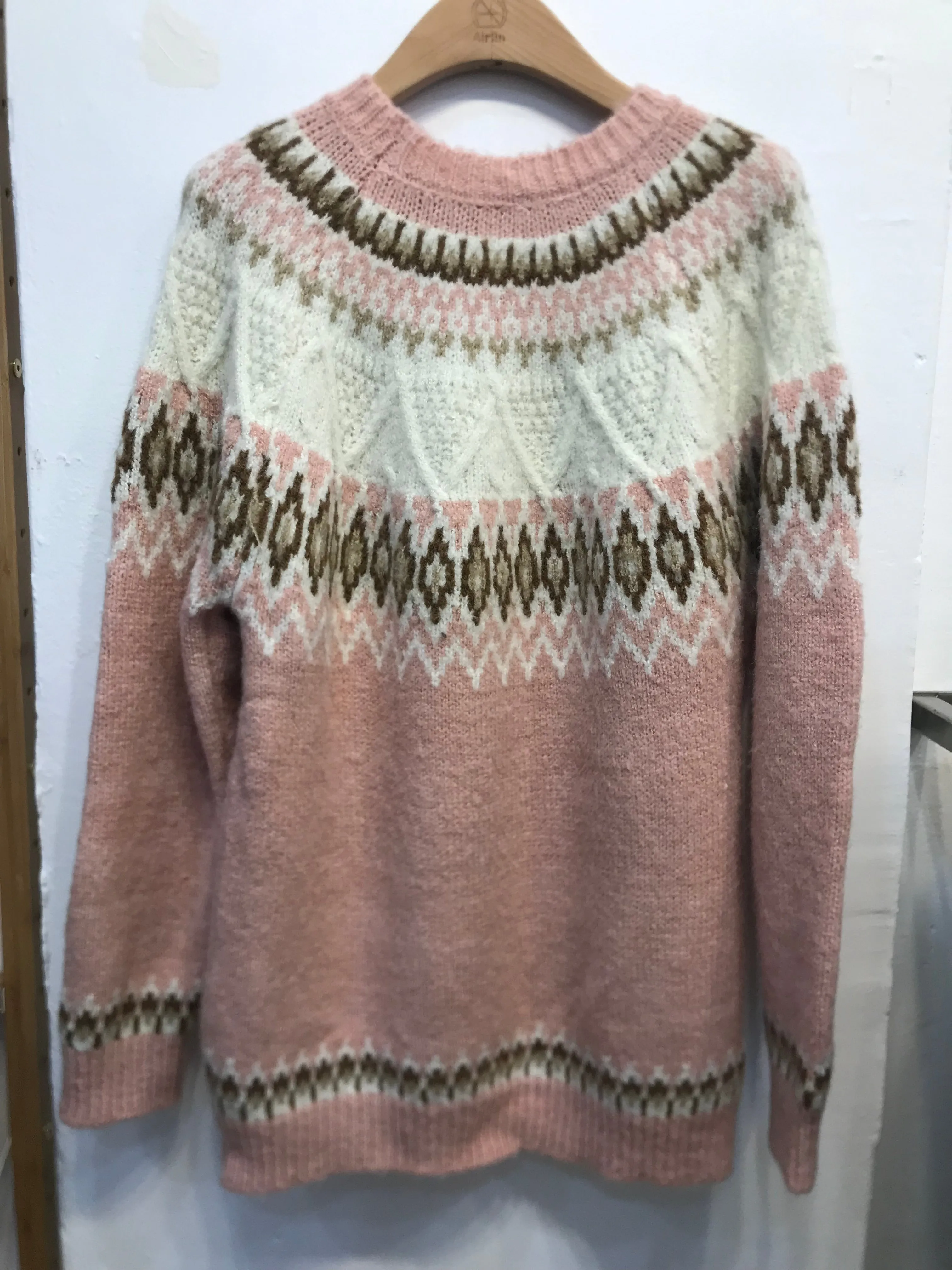 Babyblue/baby pink  knit