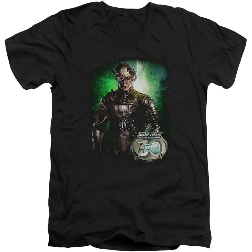 Borg 30 Adult V-Neck Slim Fit T-shirt