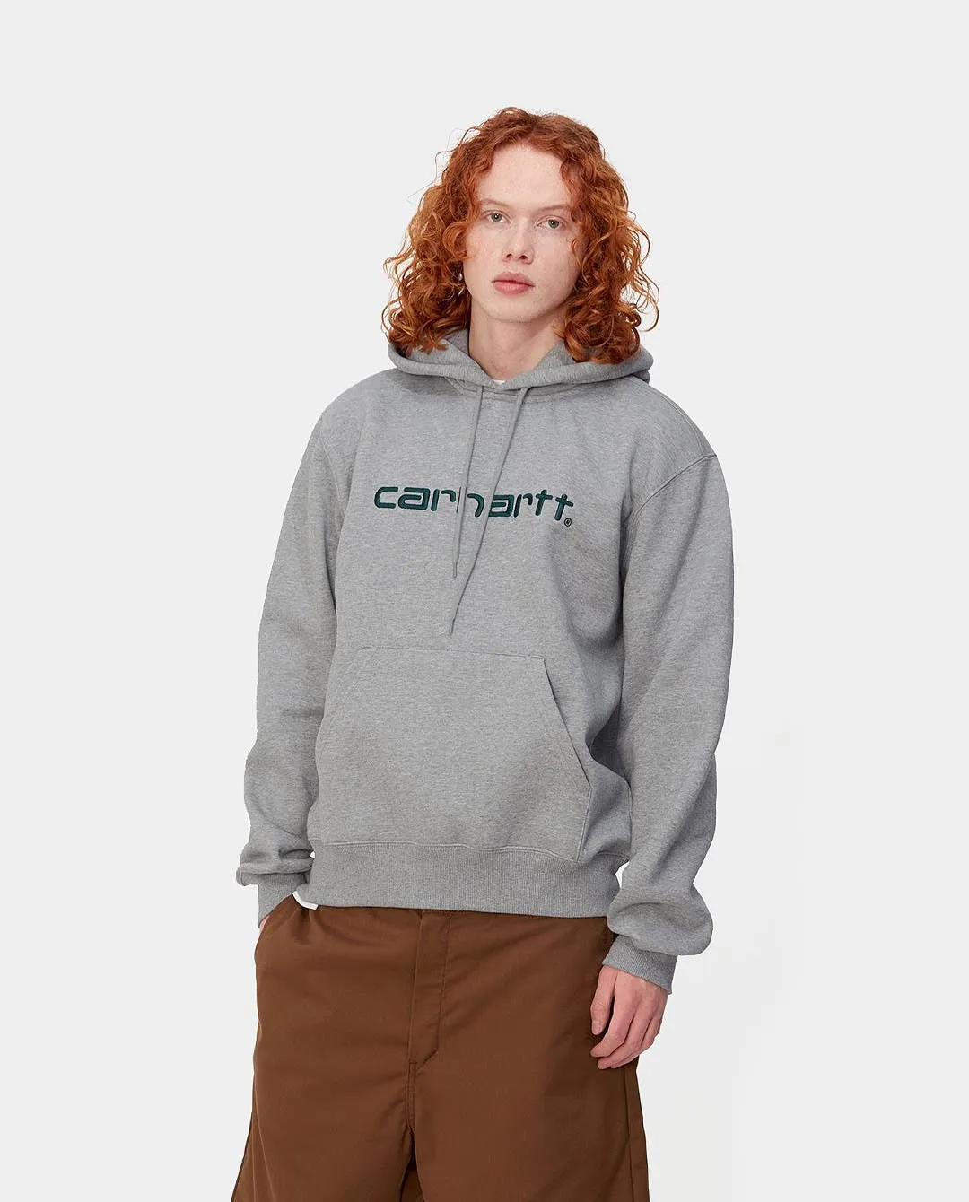 Carhartt WIP - Hooded Carhartt Sweat - Grey/Chervil