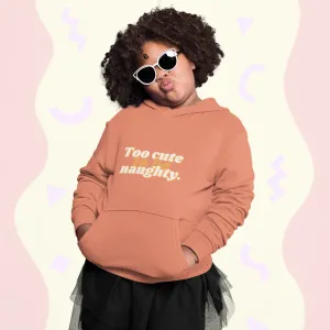 Coral Naughty Kids Hoodie