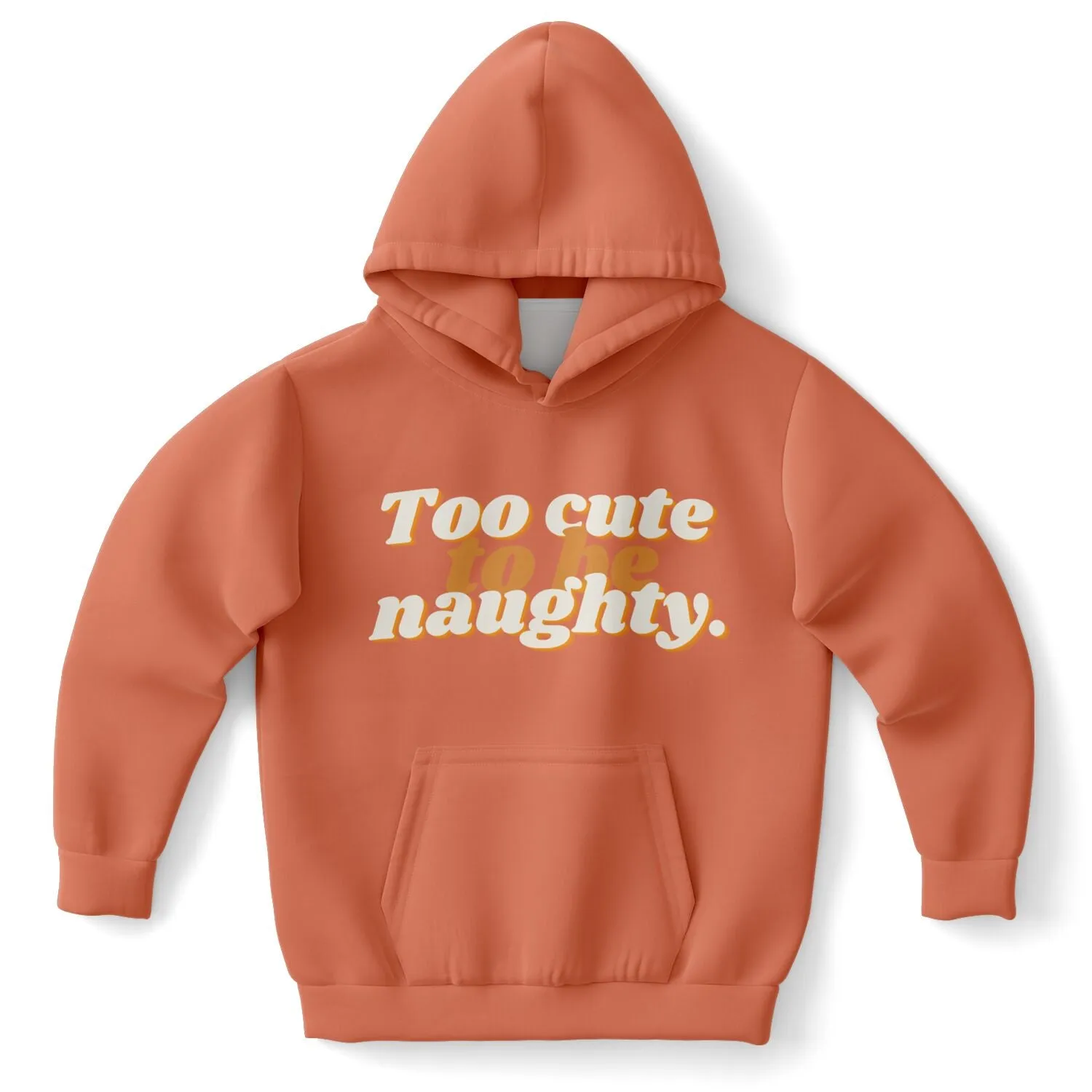 Coral Naughty Kids Hoodie