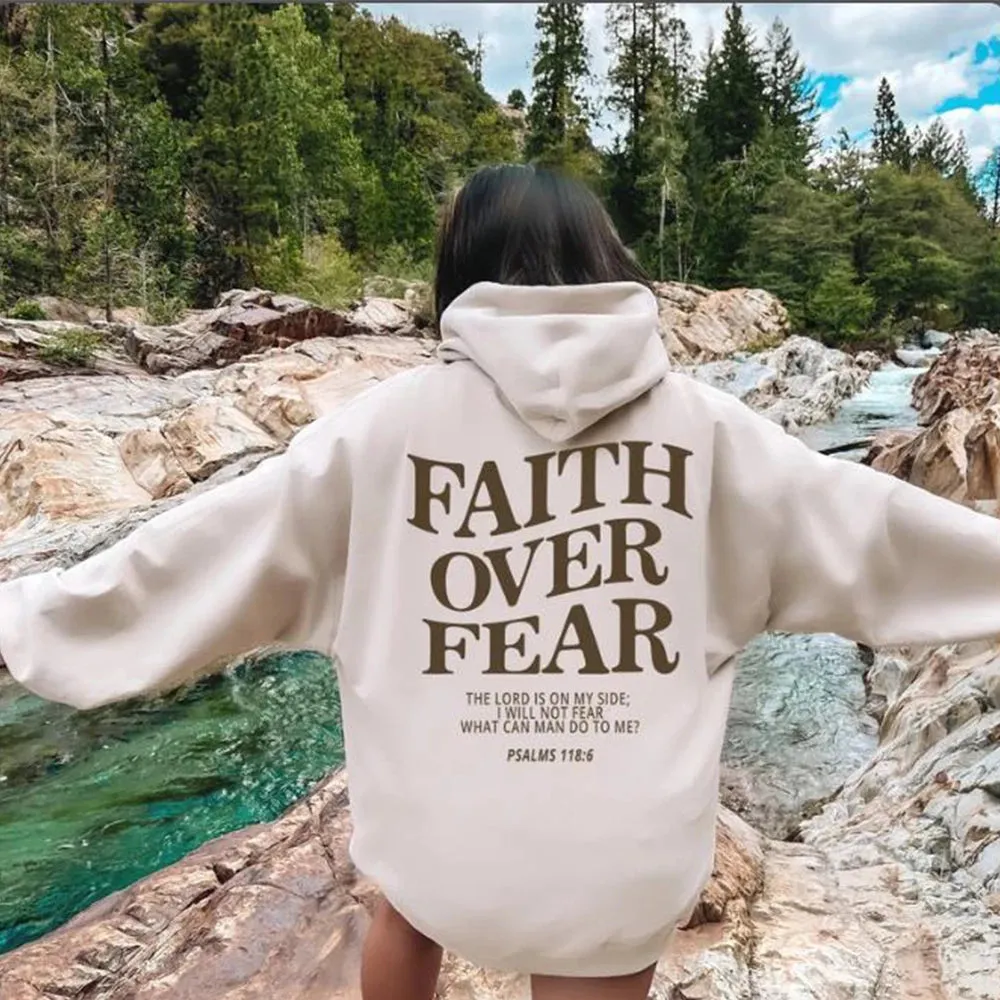 Faith Over Fear Hoodie Shirt (Unisex)