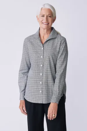 Ginna Box Pleat Shirt - Soft Glen Plaid