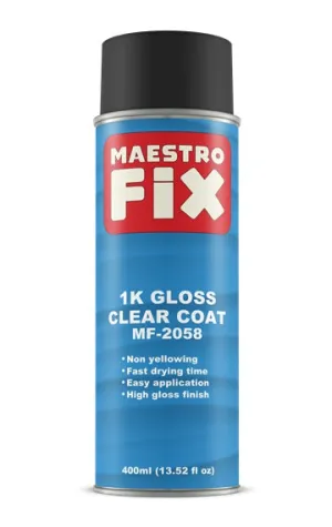 Maestro Fix 1K Clearcoat, Aerosol, 13.5 oz (400ml)