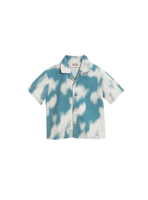 Mini Resort Shirt (Seersucker Sky)