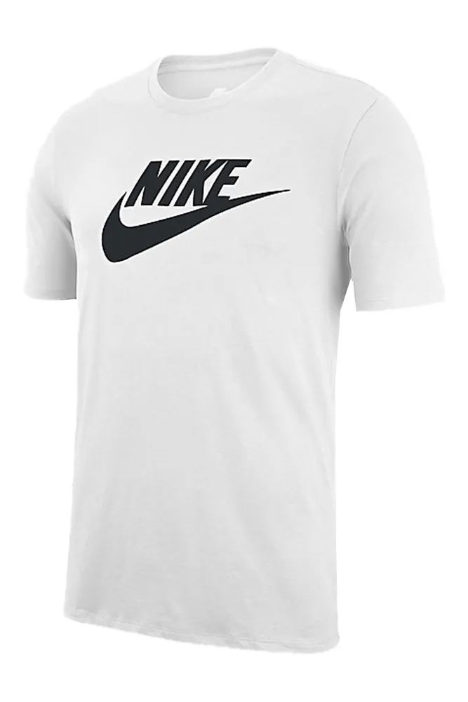 Nike Men's Athletic Wear Short Sleeve Logo Swoosh Printed Gym Active T-Shirt