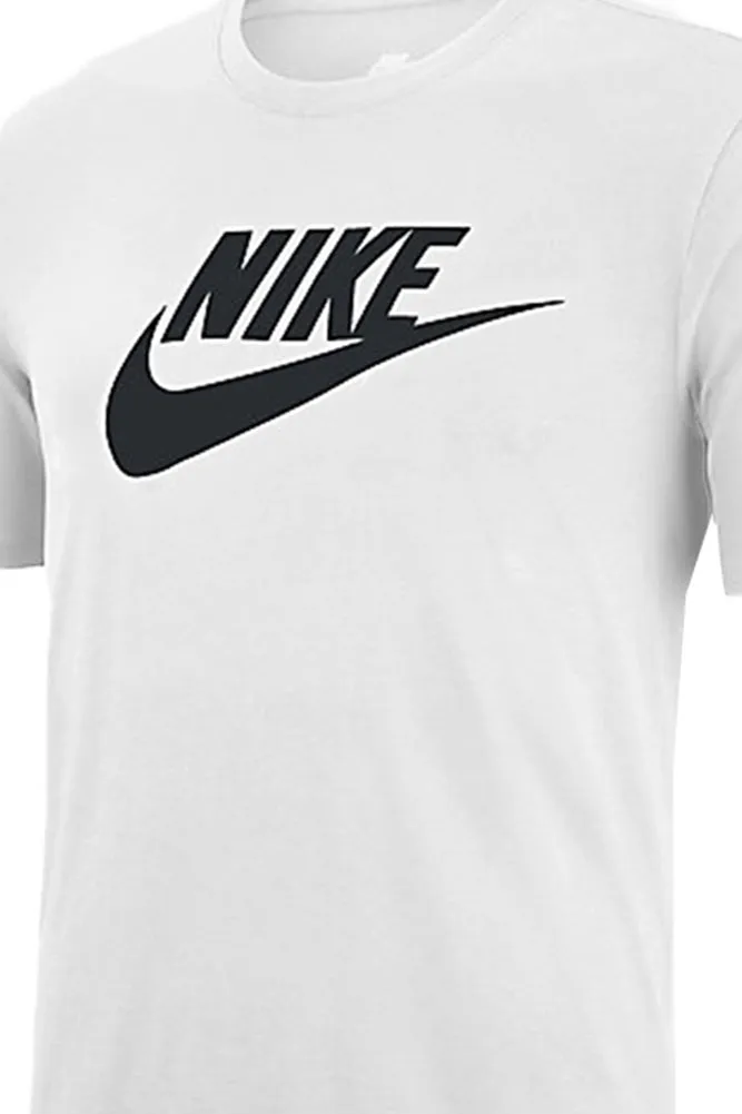 Nike Men's Athletic Wear Short Sleeve Logo Swoosh Printed Gym Active T-Shirt