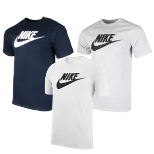 Nike Men's Athletic Wear Short Sleeve Logo Swoosh Printed Gym Active T-Shirt