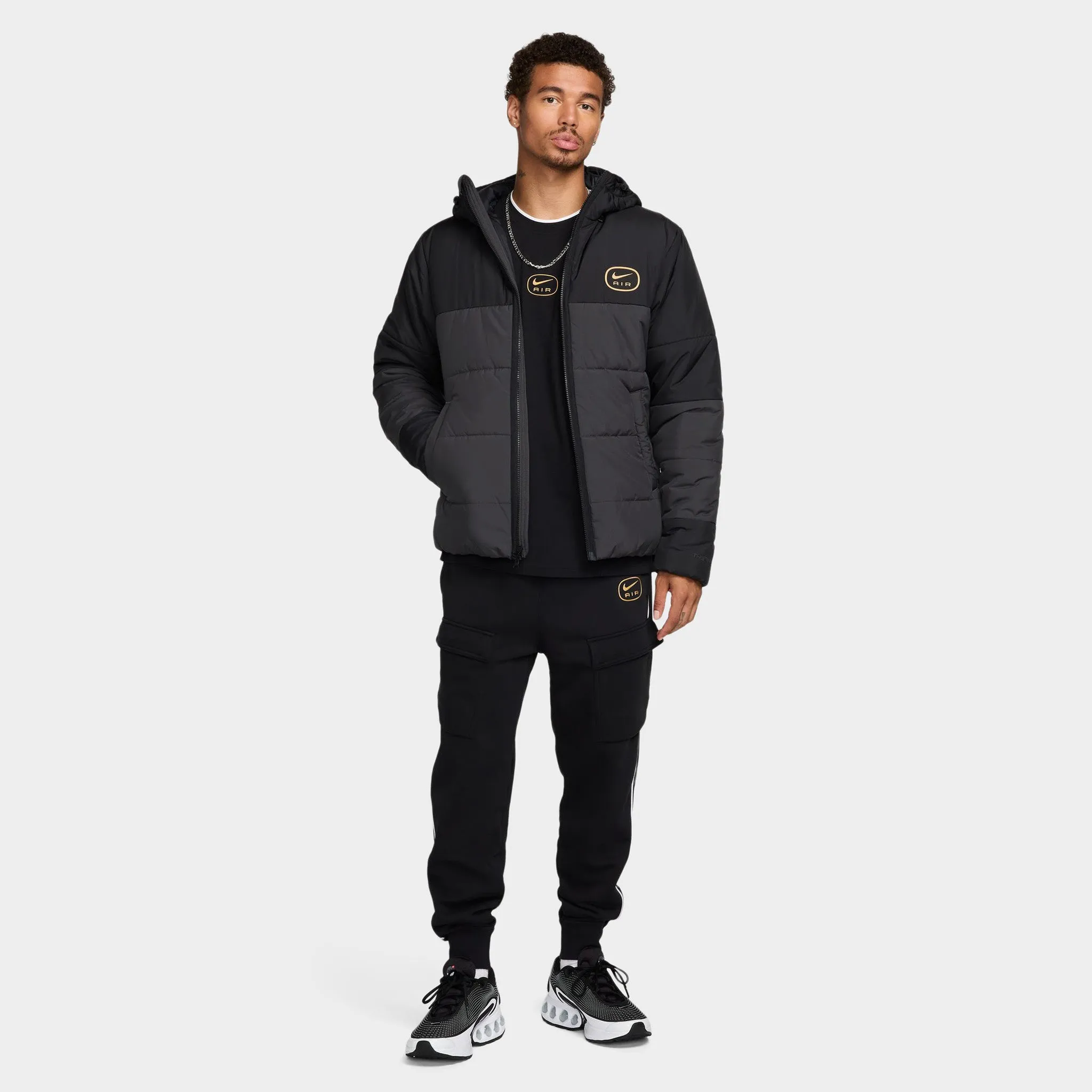 Nike Sportswear SW Air Synthetic Fill Jacket Black / Anthracite - Metallic Gold