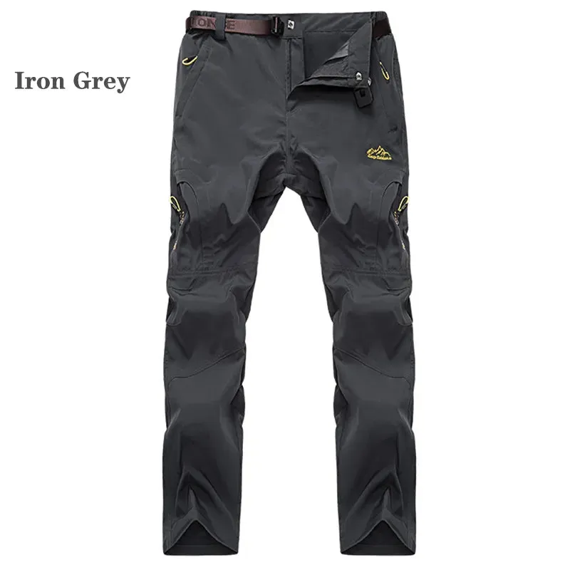 Outdoor Hiking Pants with Belt Quick-drying Waterproof Multi-pocket Light Tactical Cargo Pants