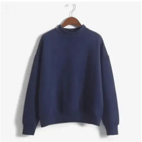 Pastel Color Simple Casual Sweatshirt