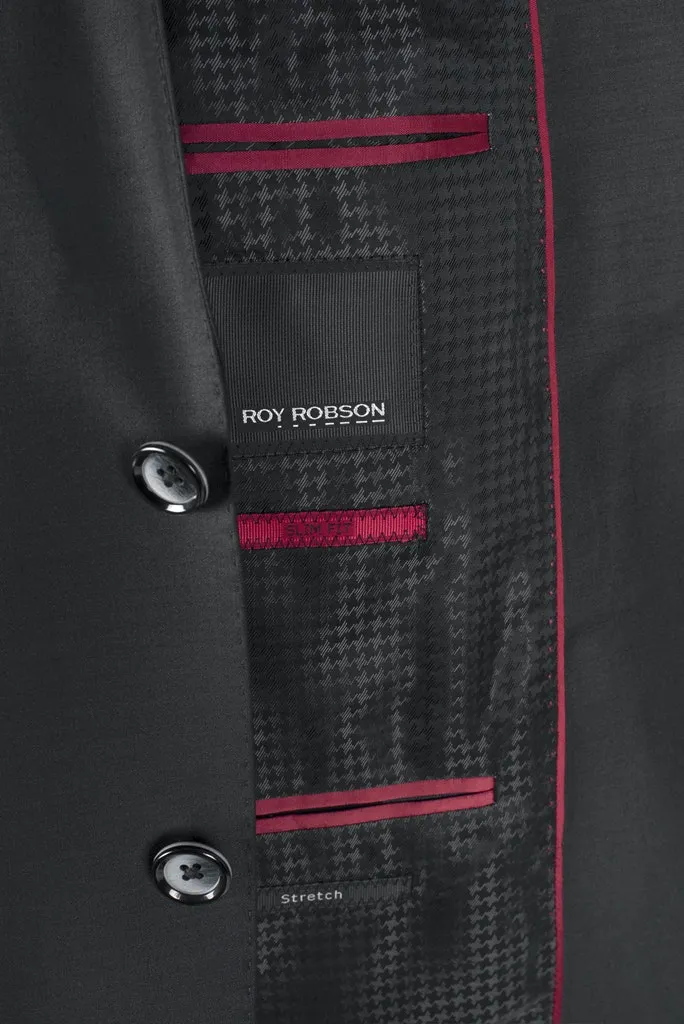 Roy Robson Slim Fit Stretch Suit Jacket - Black