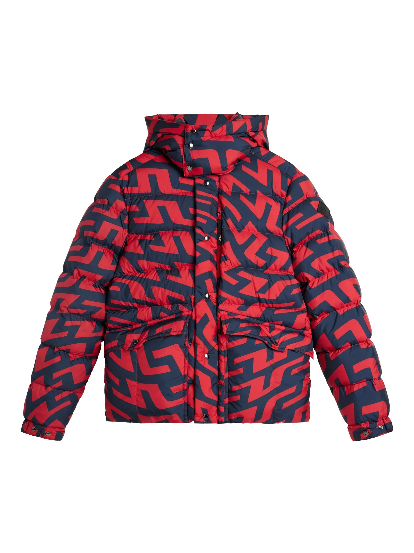 SPHERE DOWN JACKET PRINT / Bridge Swirl Red