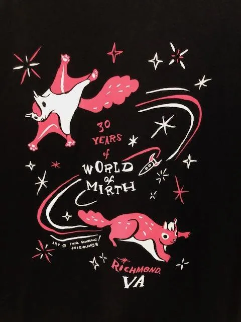 World of Mirth 30th Anniversary Tee Black Large